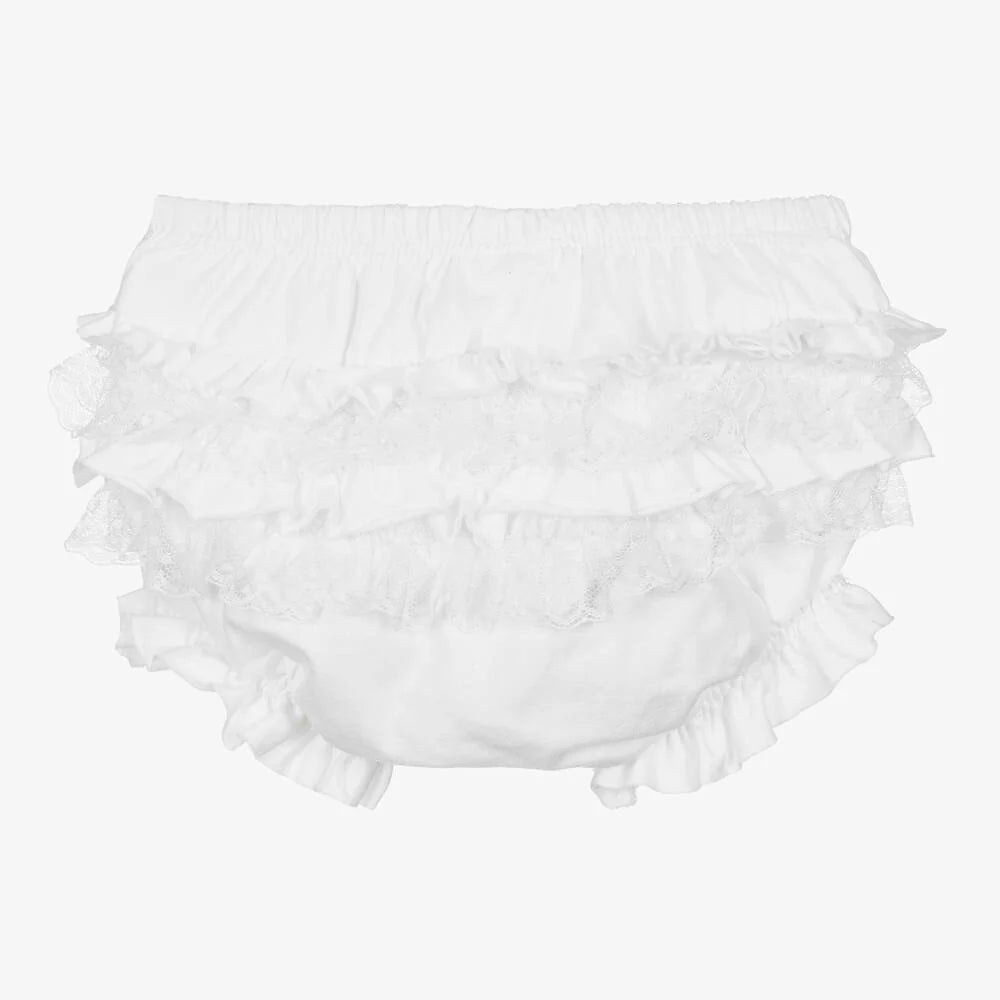 Baby White Cotton Knickers