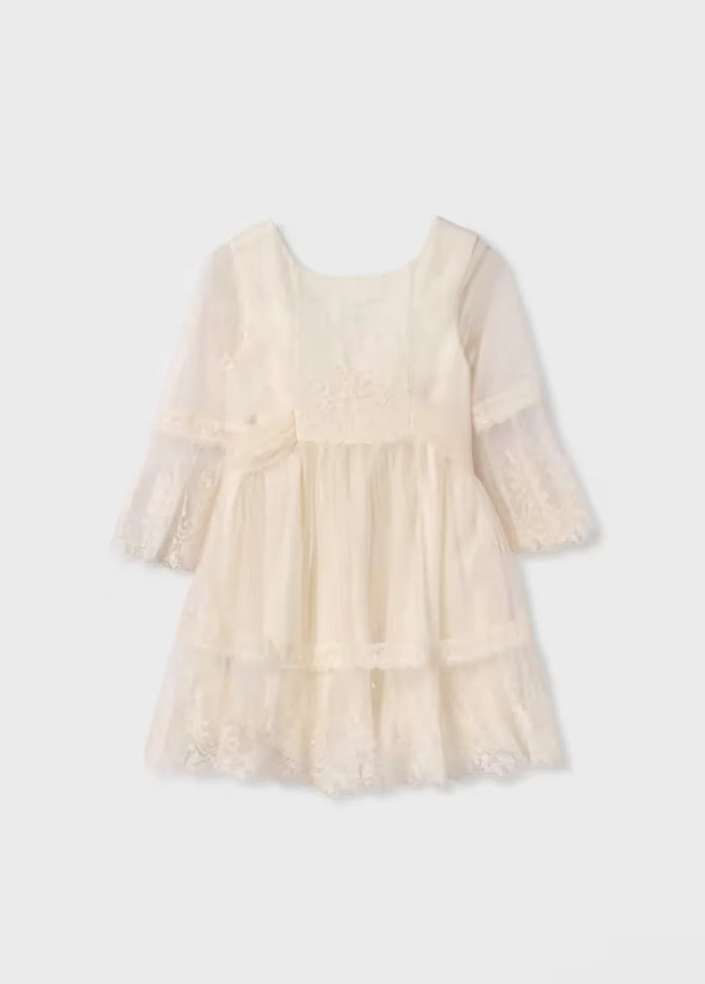 Girl’s  Embroidered Tulle Dress