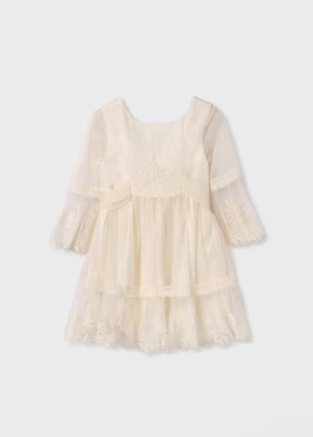 Girl’s  Embroidered Tulle Dress