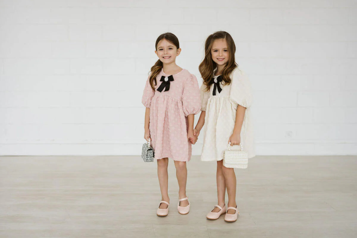 Off White Balloon Dress