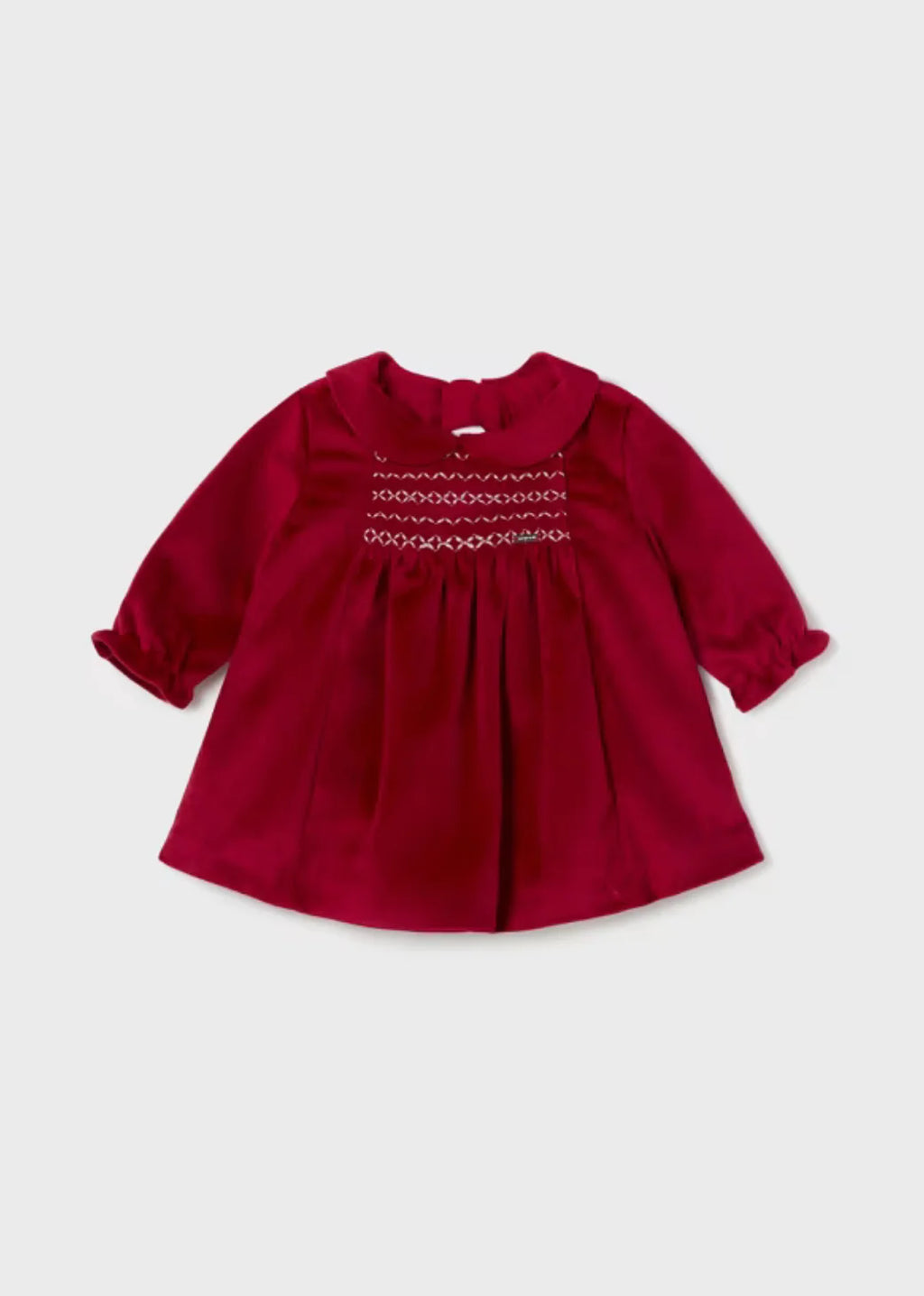Baby Girls Red Velvet Dress
