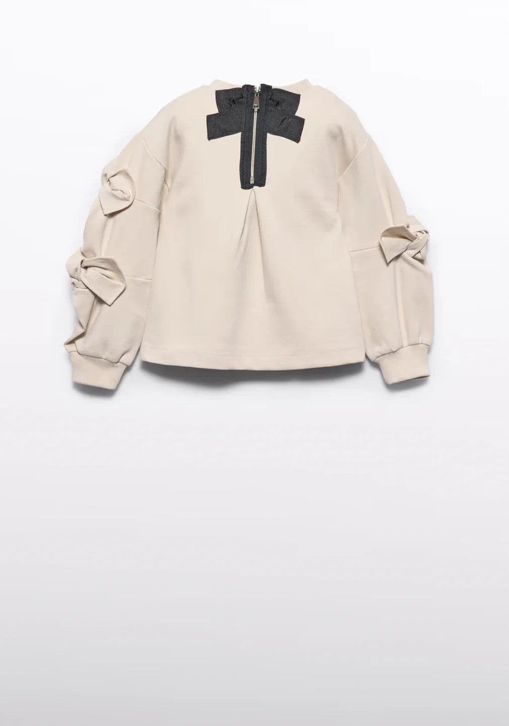 Girls Bow Detail Sweatshirt