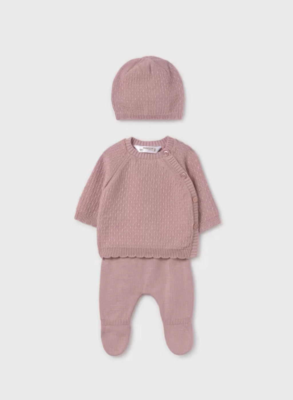 Baby Girls Pink Knit Set