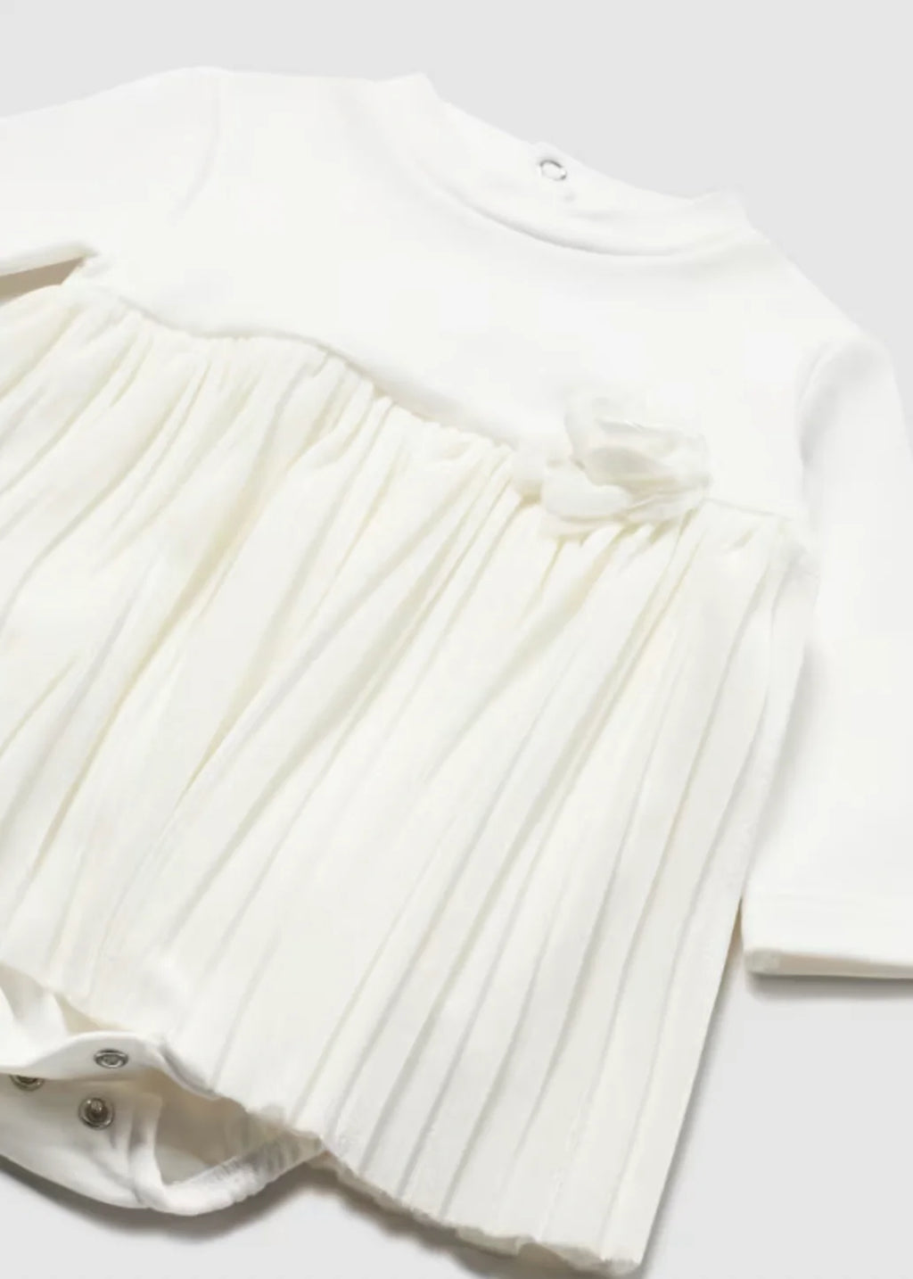 Baby Girls Pleated Romper