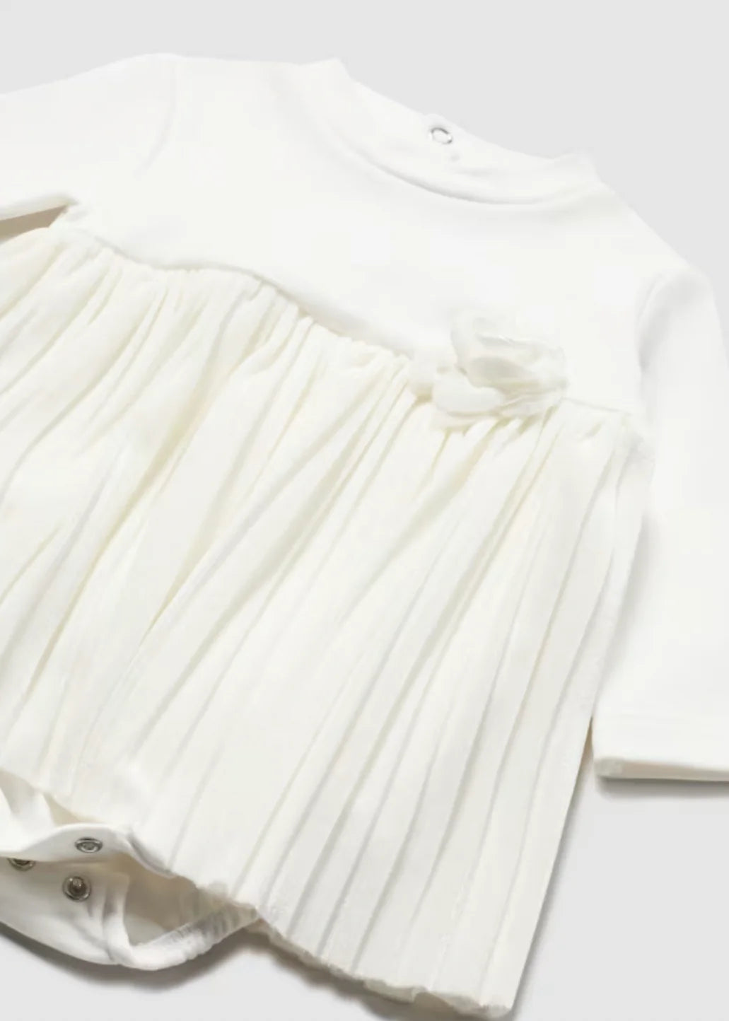 Baby Girls Pleated Romper