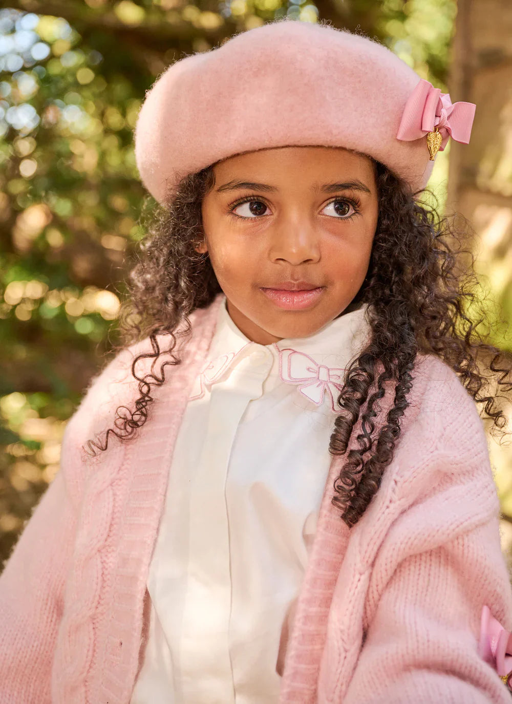 Girls Pink Beret