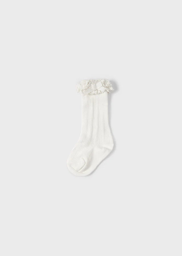 Off White Long Socks