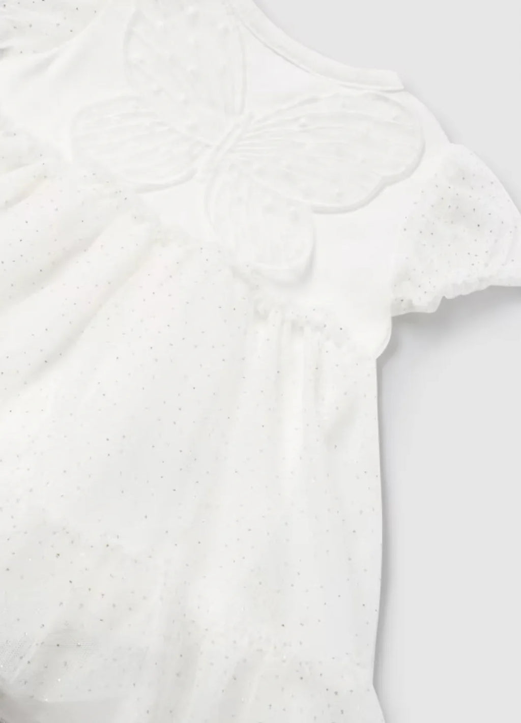 White Tulle Dress Set