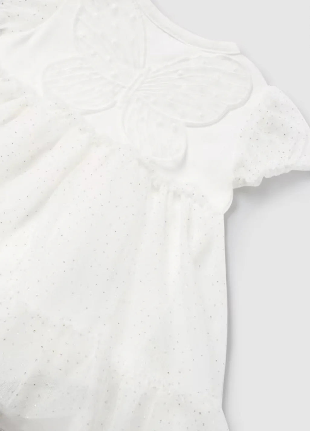 White Tulle Dress Set