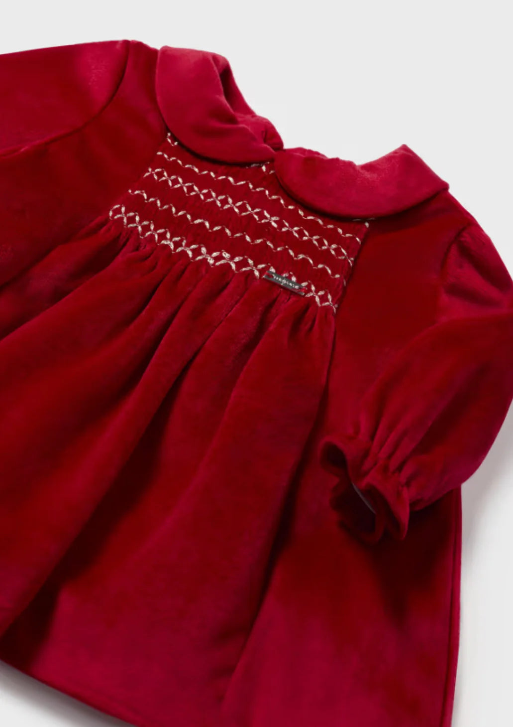 Baby Girls Red Velvet Dress