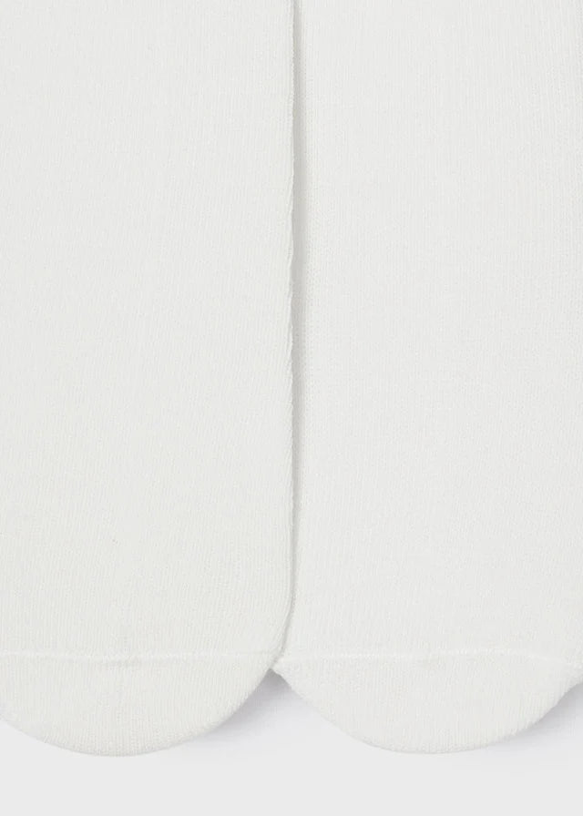 Off White Cotton Tights