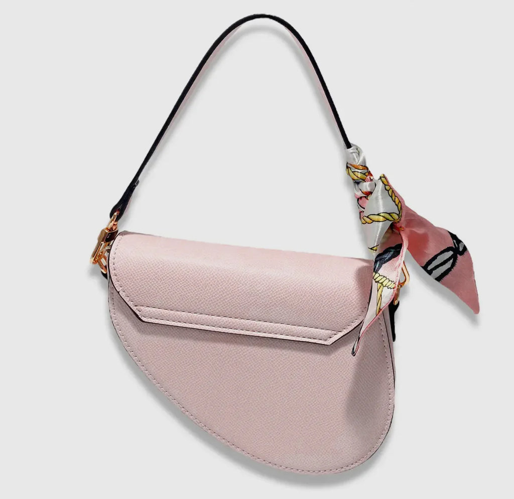 Girls Pink Saddle Purse