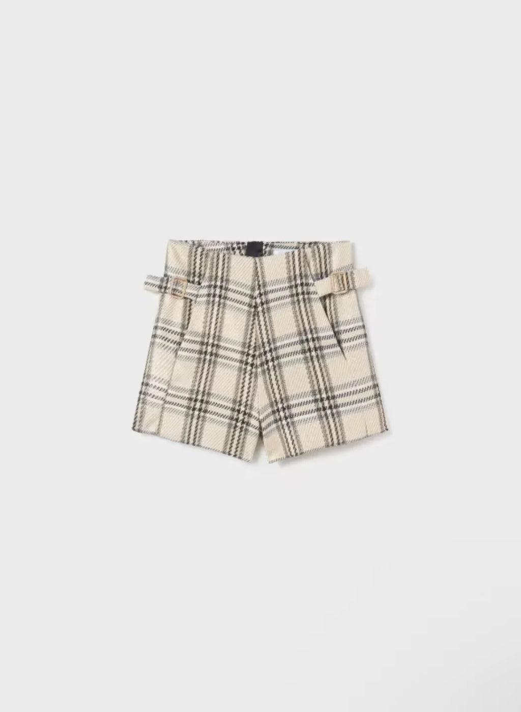 Girls Shimmer Plaid Shorts