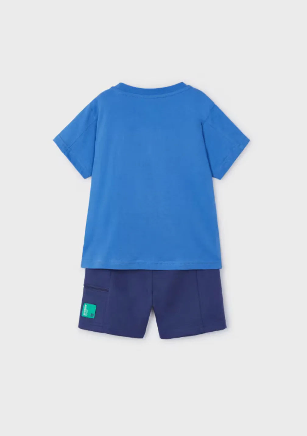 Boys Blue Shorts Set