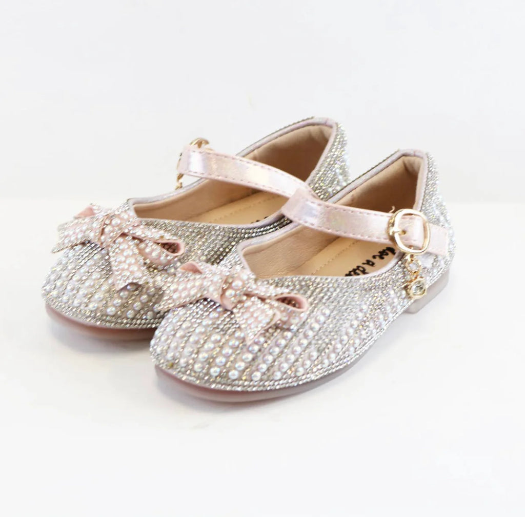Pink Pearl & Rhinestone Shoes