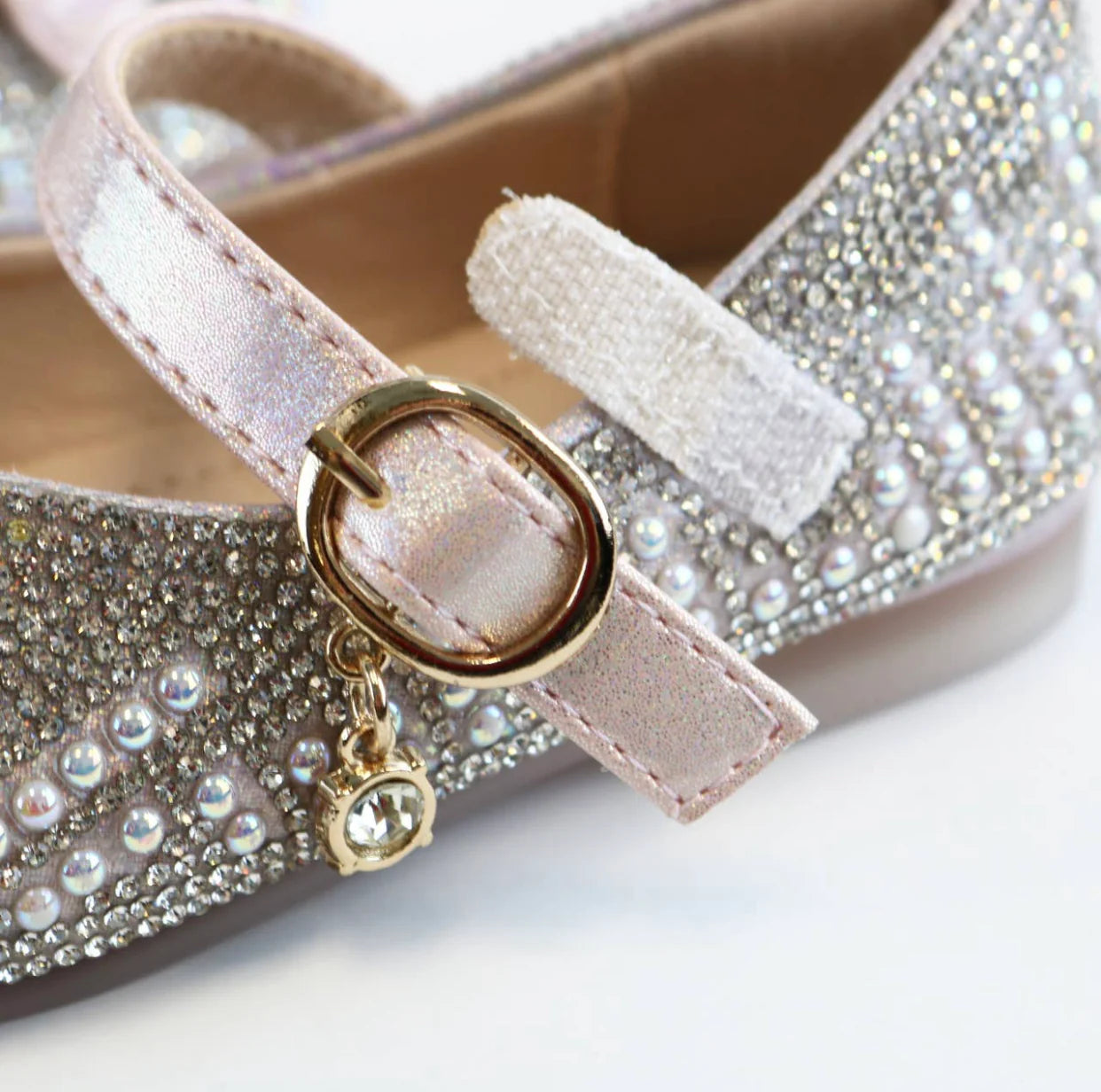 Pink Pearl & Rhinestone Shoes
