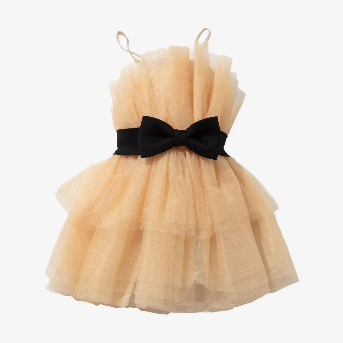 Gold Puffy Love Dress