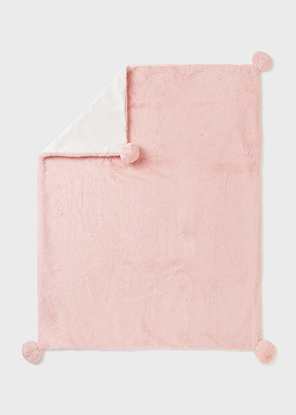 Pink Pompom Blanket