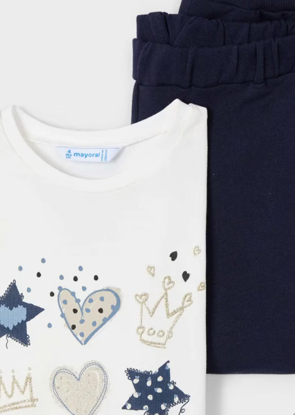 Girls Navy Stars Tracksuit