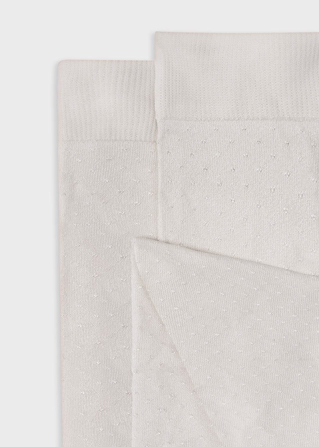 Ivory Polkadot Tights