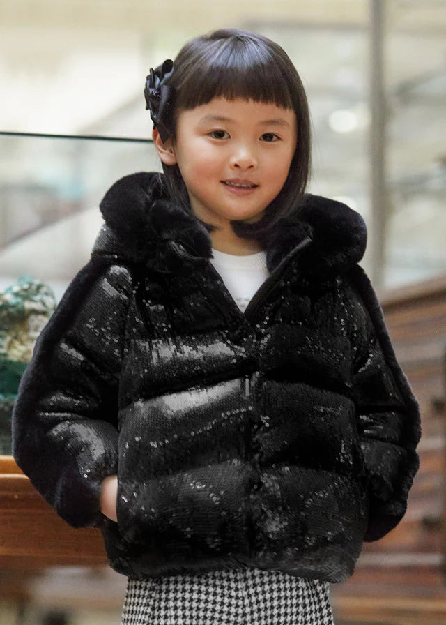 Black Sequin Coat