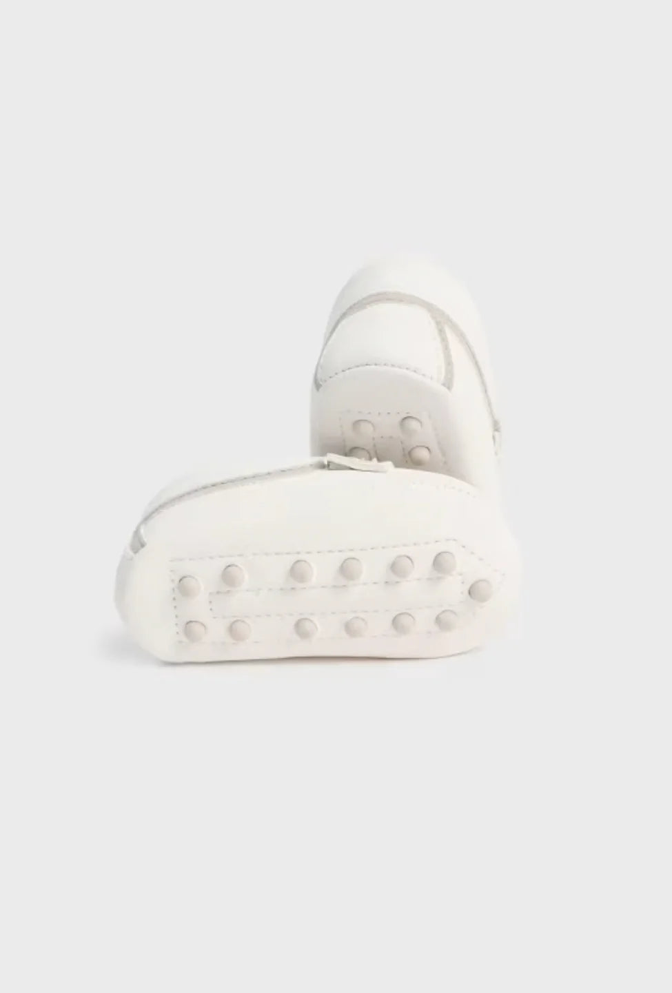 Baby Boys Off White Moccasins