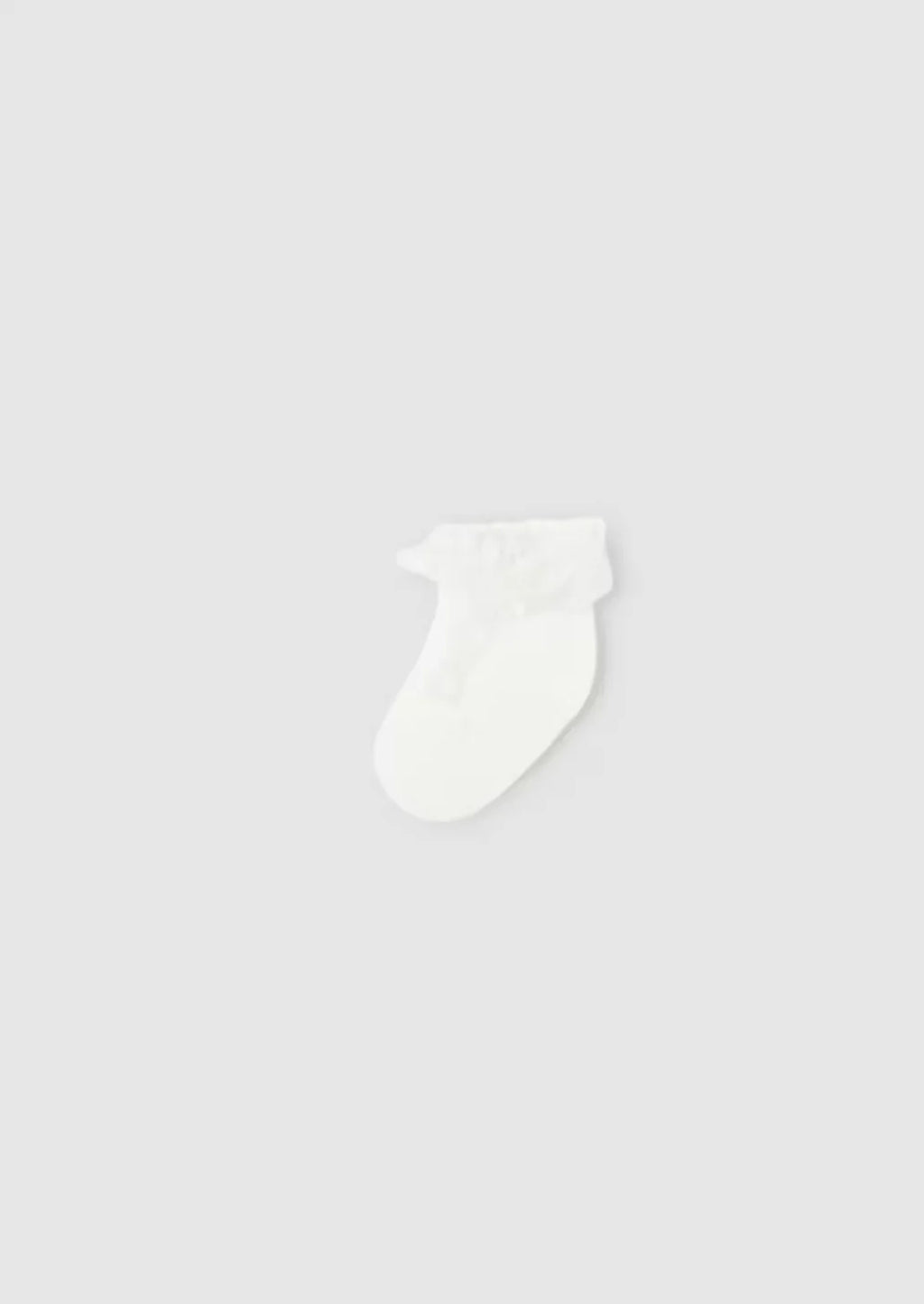 Baby Girls Off White Tulle Socks