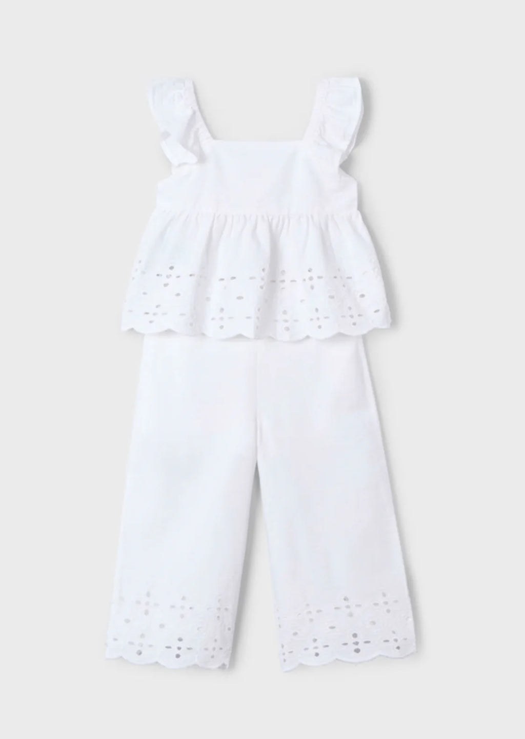 Girls Cotton Eyelet Set