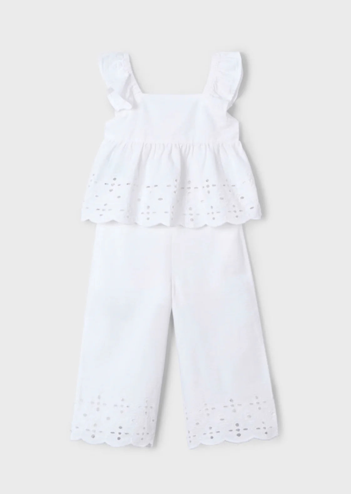 Girls Cotton Eyelet Set