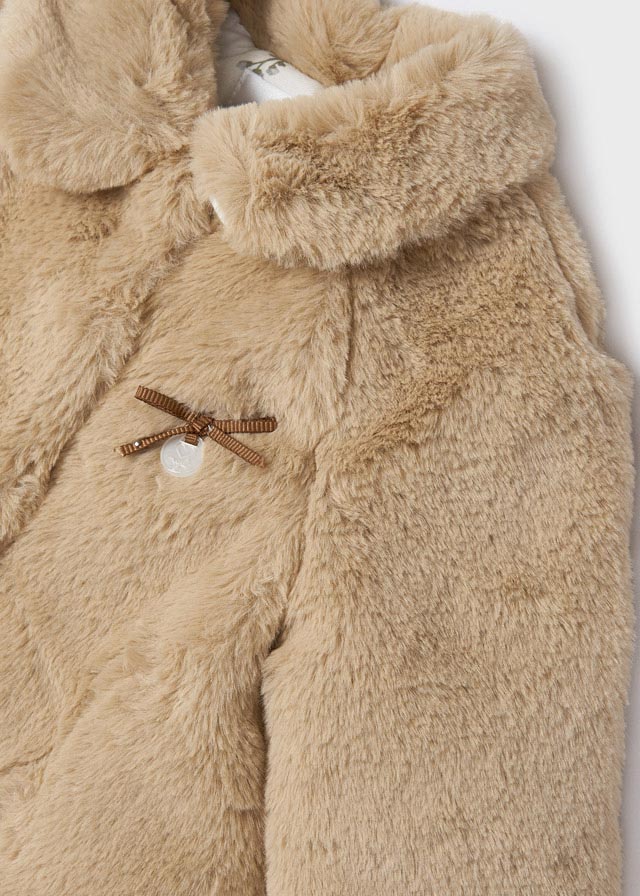 Beige Plush Coat