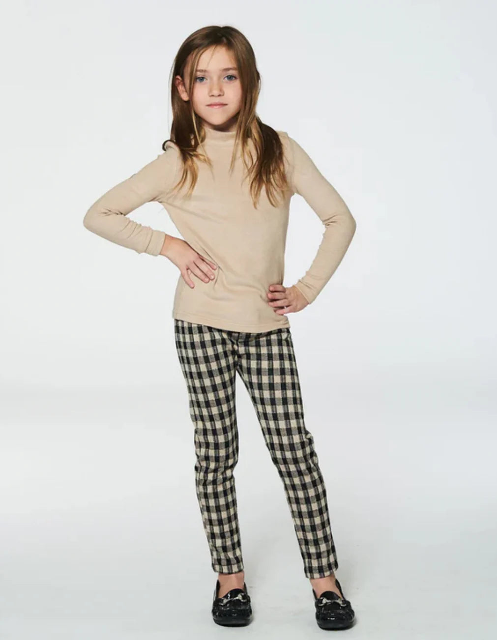 Girls Plaid Leggings