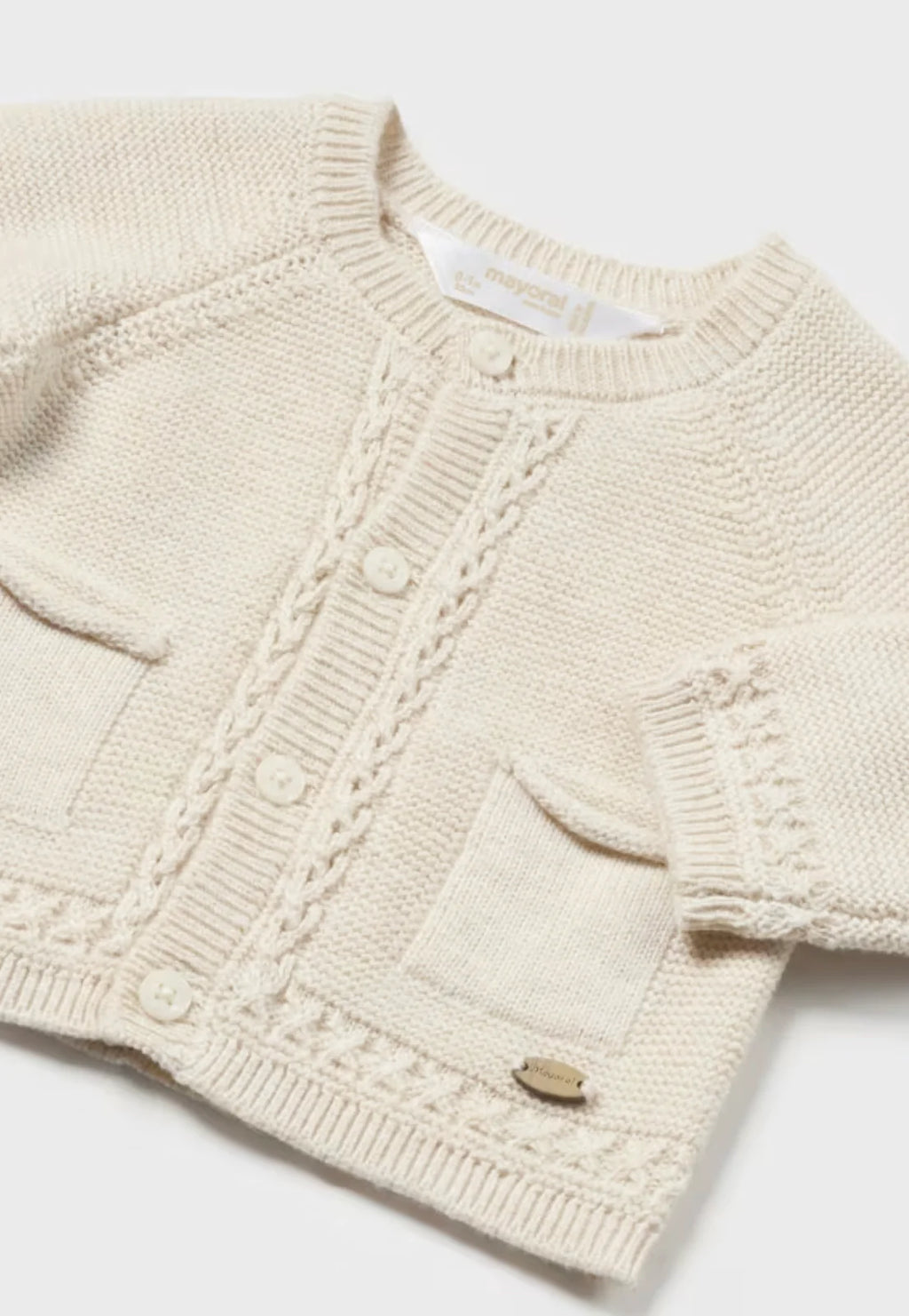 Baby Boys Ivory Knit Jacket
