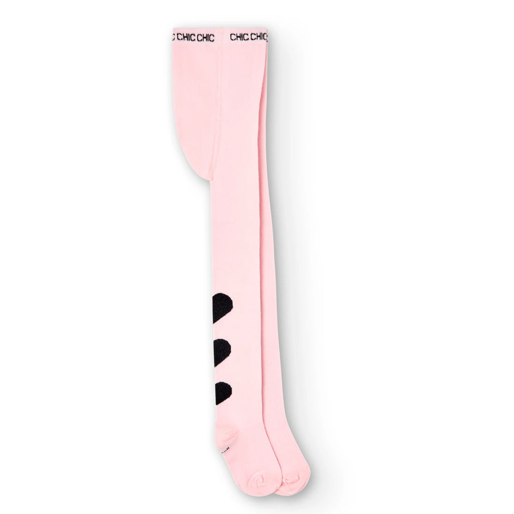 Pink Cotton Hearts Tights
