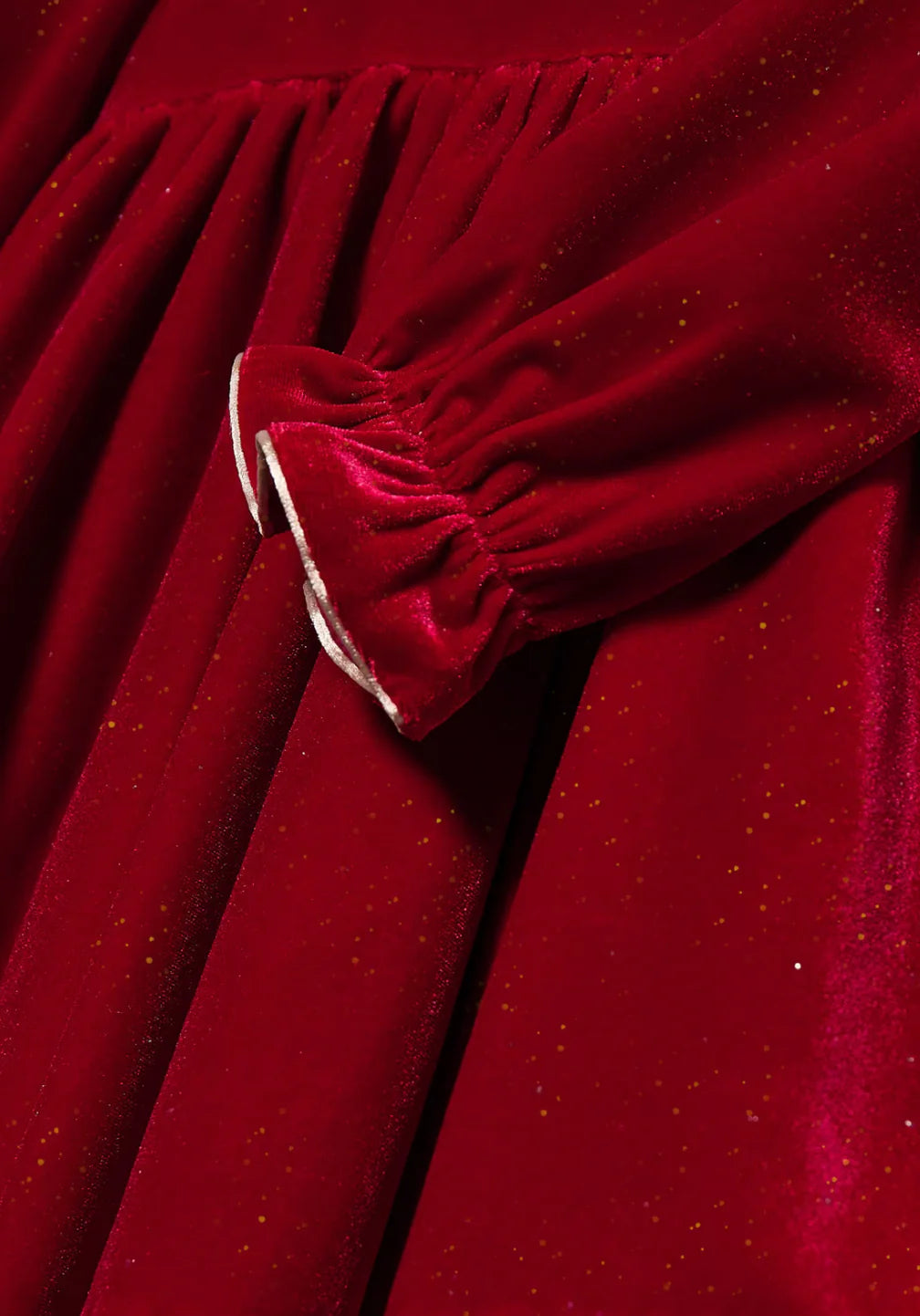 Baby Girls Red Velvet Dress