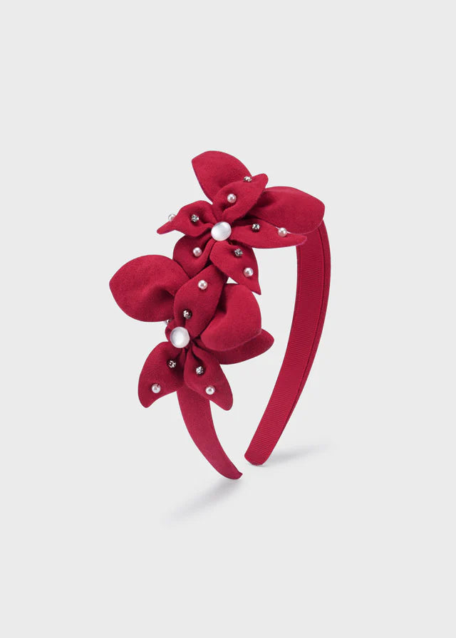 Red Flower Headband