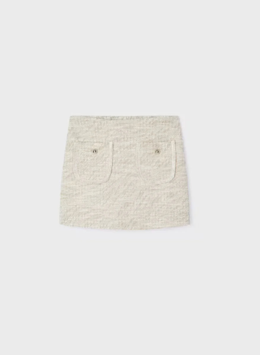 Girls Tweed Top & Skort Set