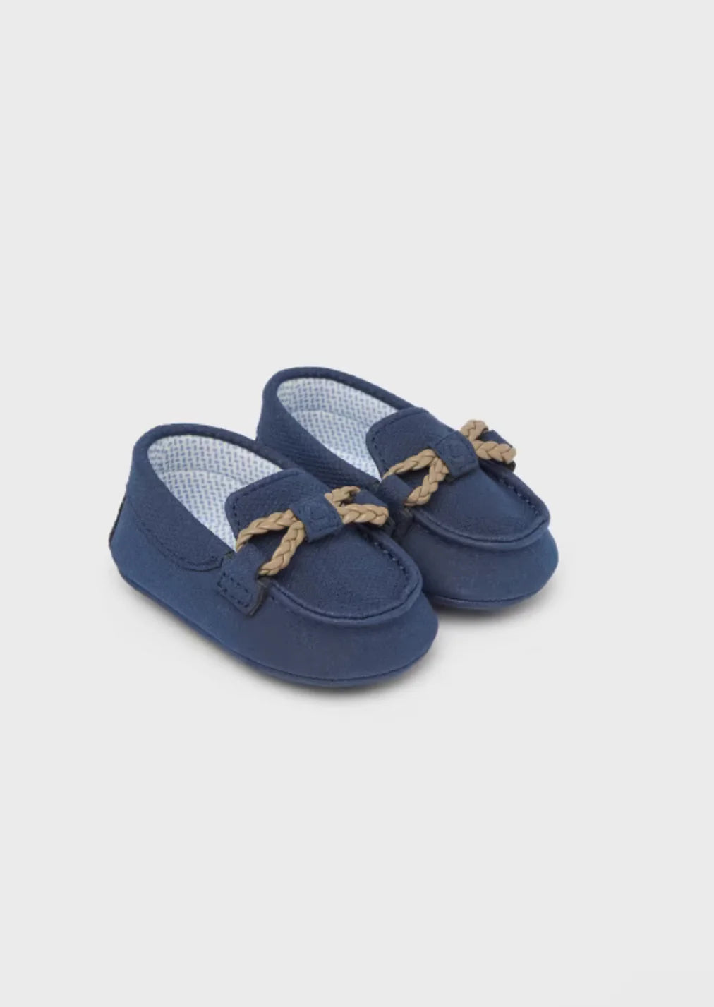 Baby Boys Navy Moccasins