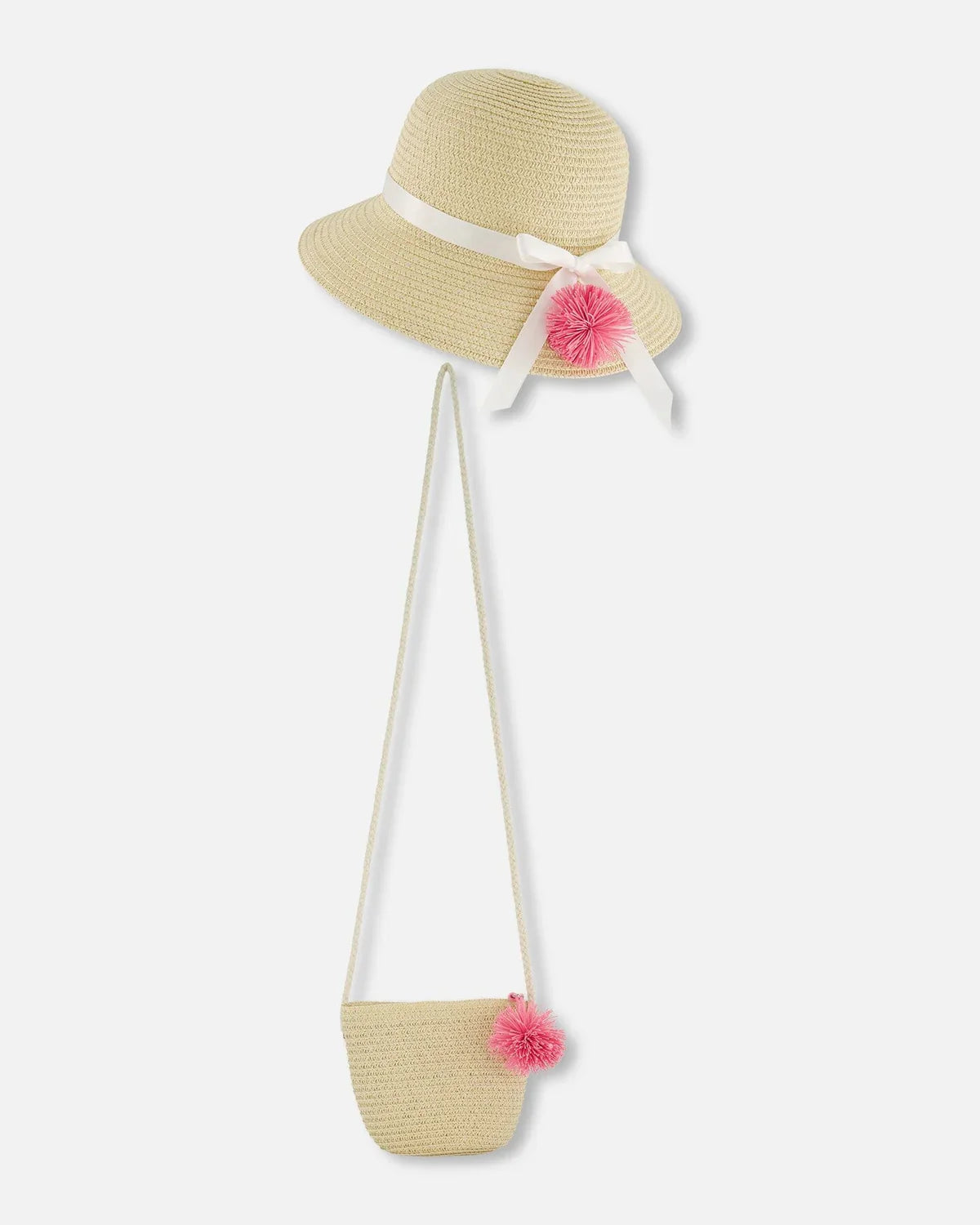 Straw Bag & Hat Set