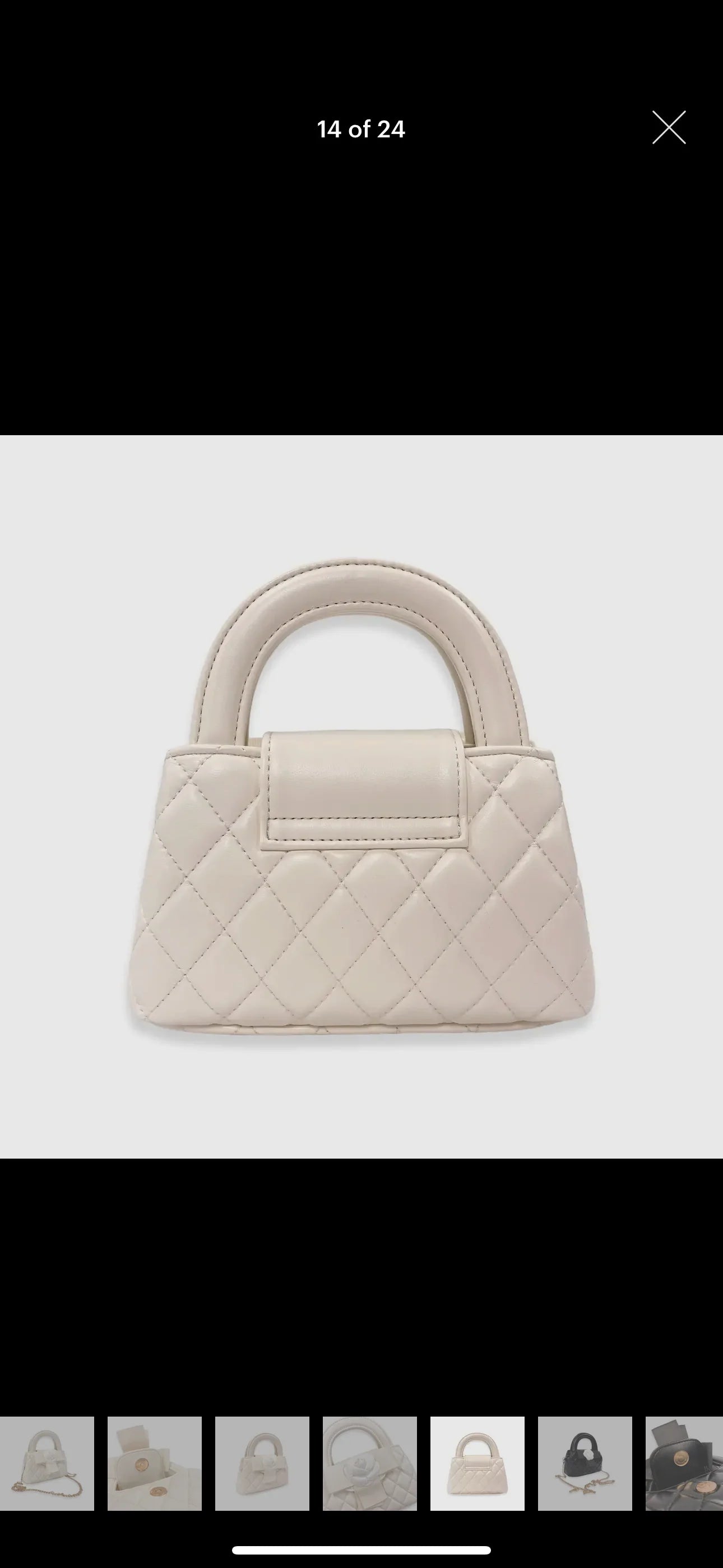 Girls Ivory Flower Purse