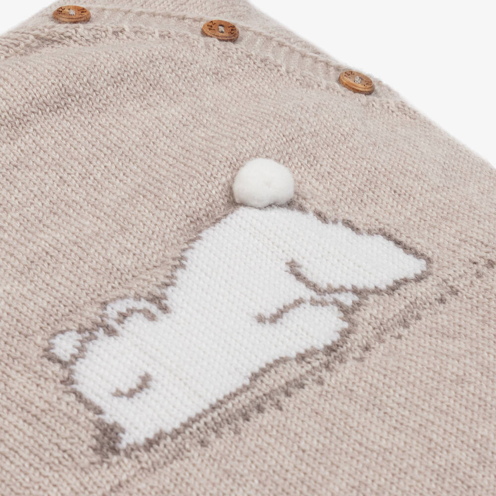 Baby Boys Beige Wool Set