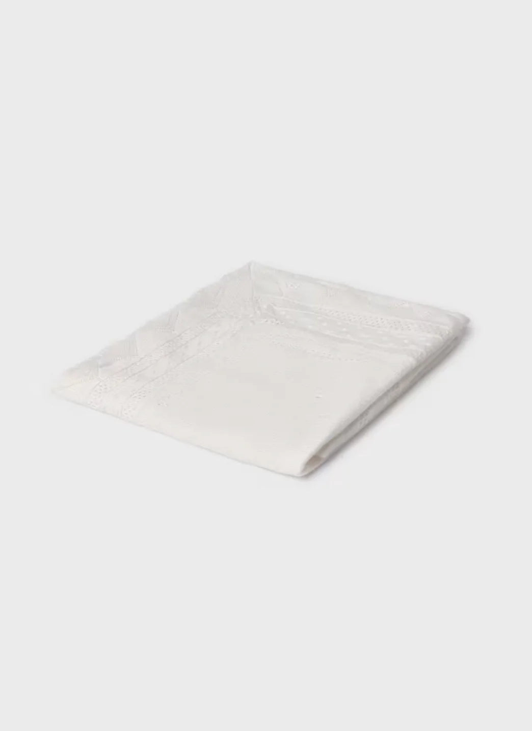 Off White Knit Blanket