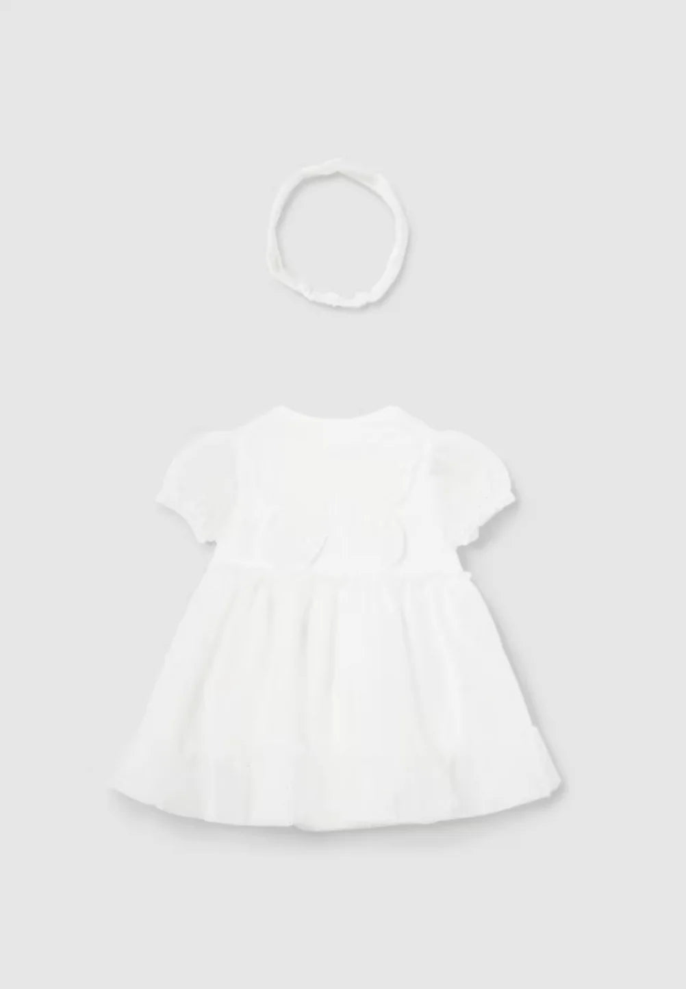 White Tulle Dress Set