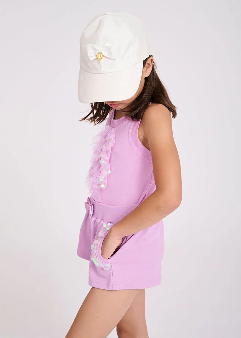 Girls White Cap