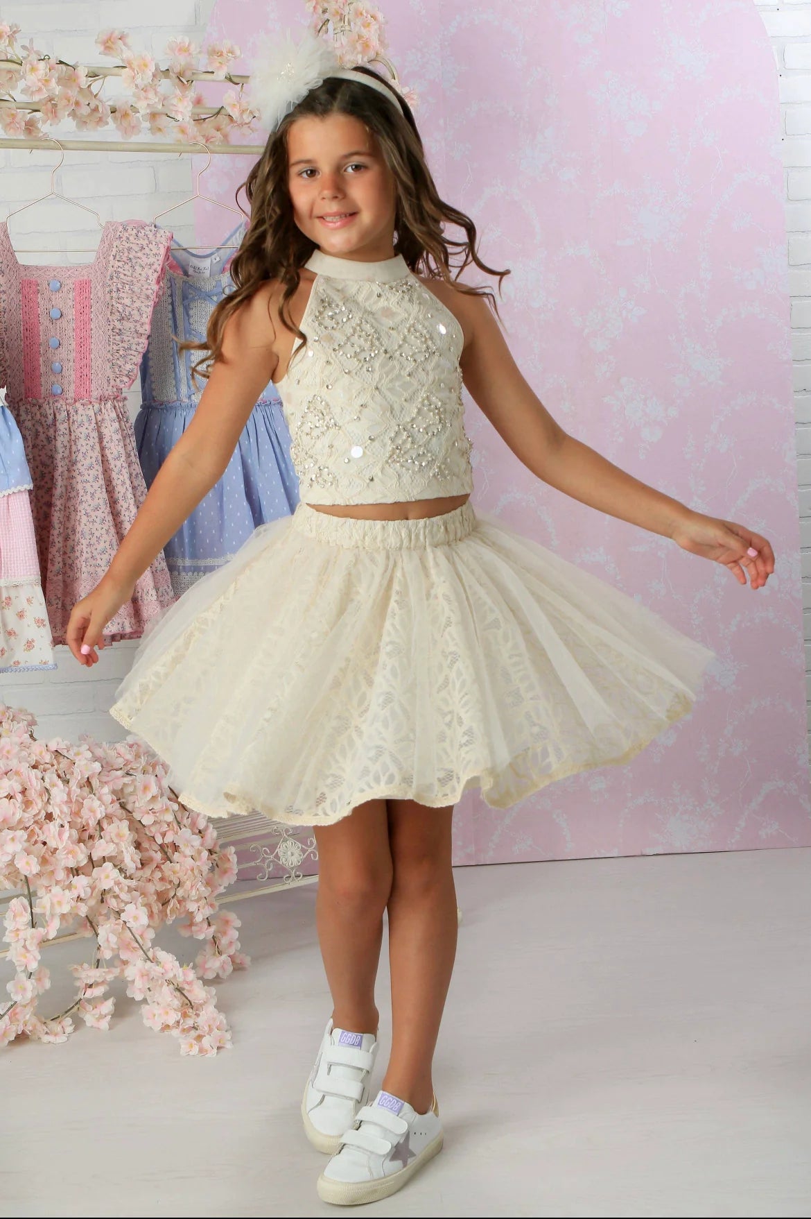 Ivory Tutu Skirt Set