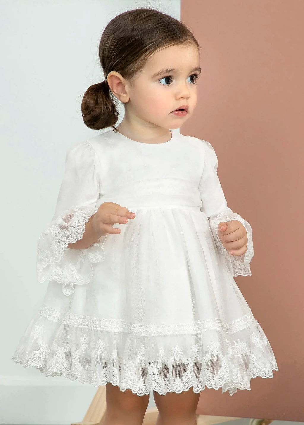 Embroidered Tulle Dress