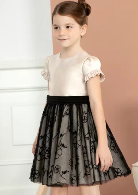 Girls Floral Tulle Dresss