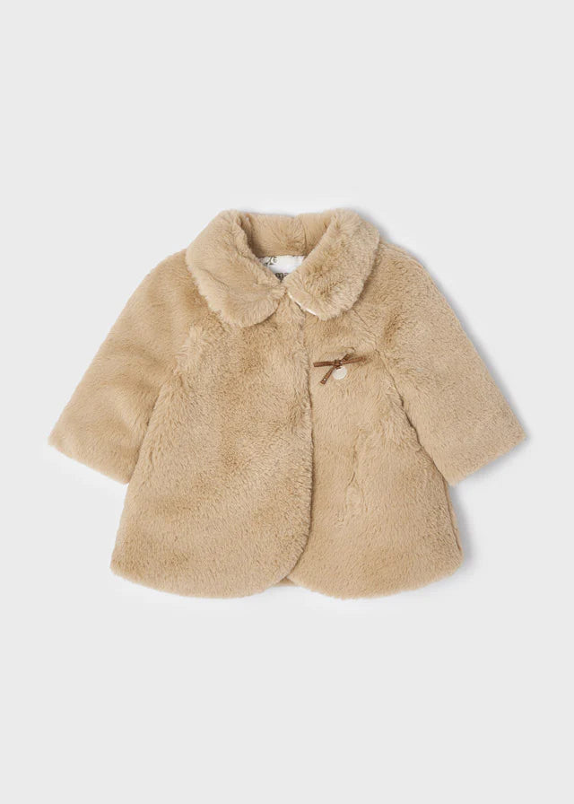 Beige Plush Coat