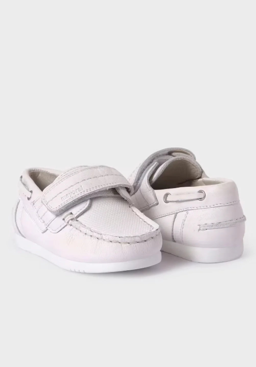Boys White Leather Shoes