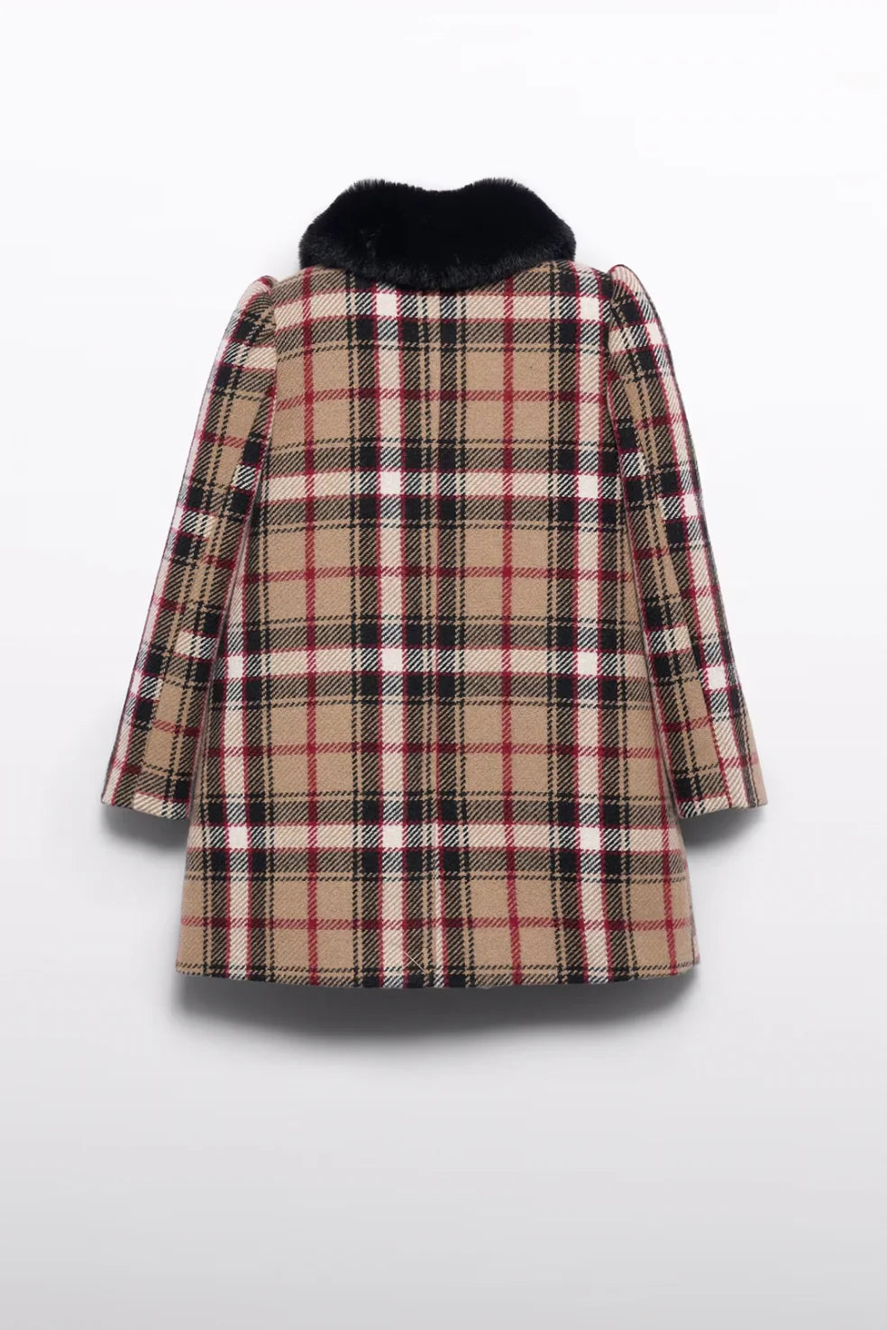 Girls Plaid Coat