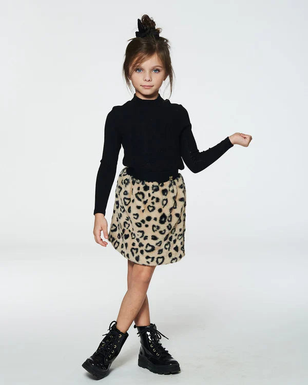 Girls Faux Fur Skirt